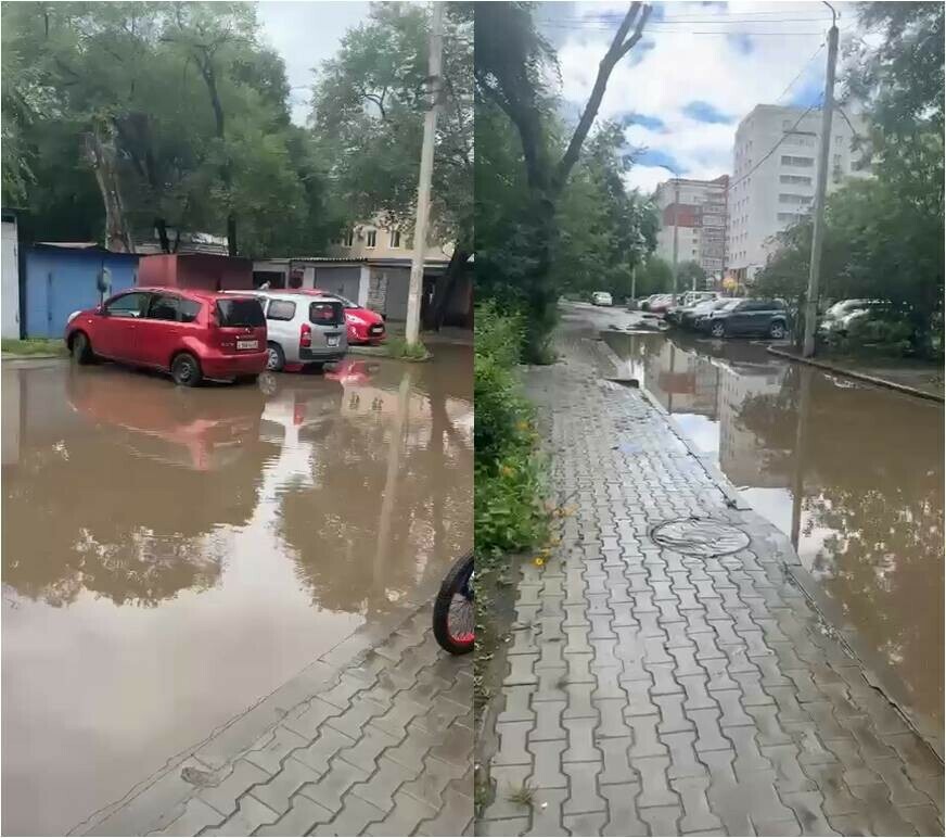 В Благовещенске разлилось Крестьянское море Местные жители сражаются за право на сушу видео