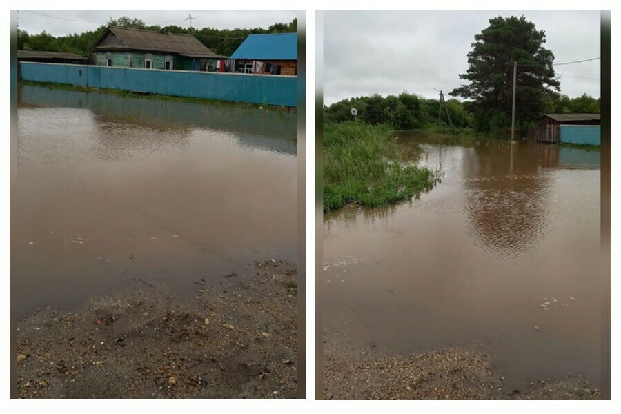 Вода отрезала от дорог село в Амурской области 