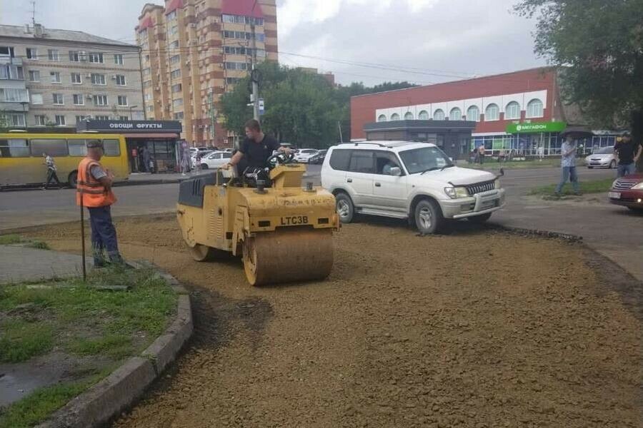 В самом центре Благовещенска отремонтируют участок дороги фото 