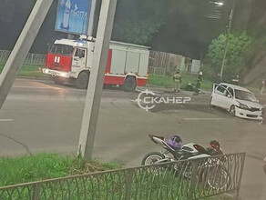 Травмирован мотоциклист столкнувшийся с автомобилем в Благовещенске