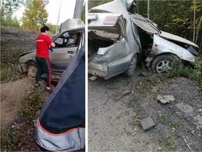 МЧС вызвали Я не смогу к нему добраться В Сковородине водителя зажало в авто после удара об столб