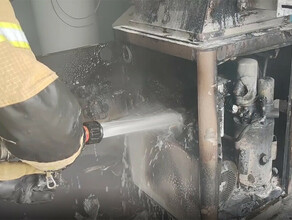 В Благовещенске загорелось здание кислородной станции детской областной больницы видео