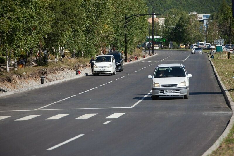 В Тынде завершается ремонт многострадальной улицы Красная Пресня