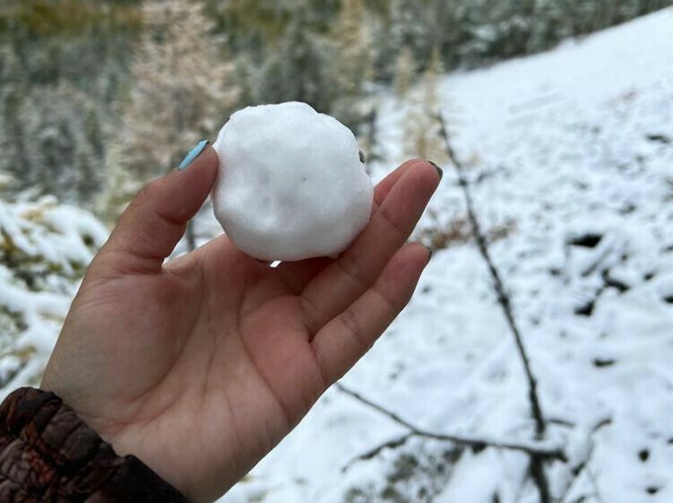 В Якутии выпал снег