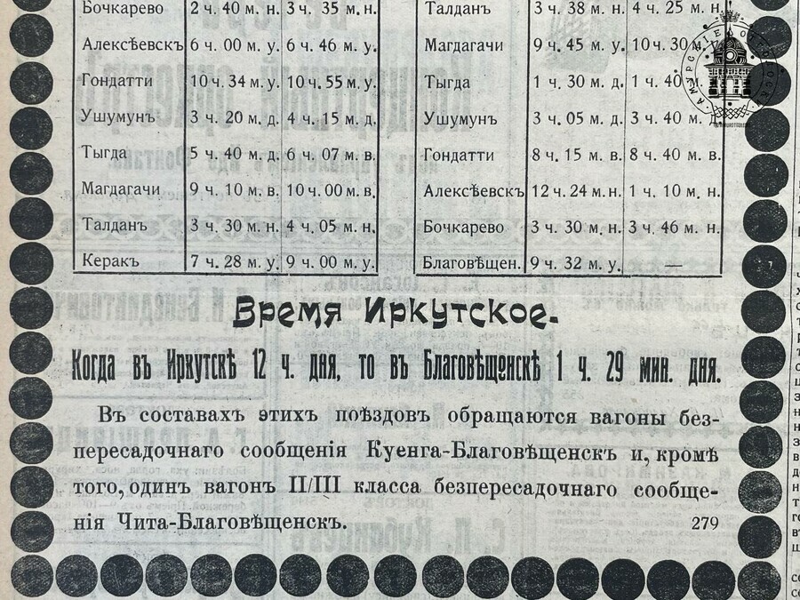 Как это работало Амурские краеведы обнаружили существовавший ранее необычный часовой пояс