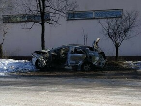 За рулем взорвавшейся в Благовещенске машины была женщина