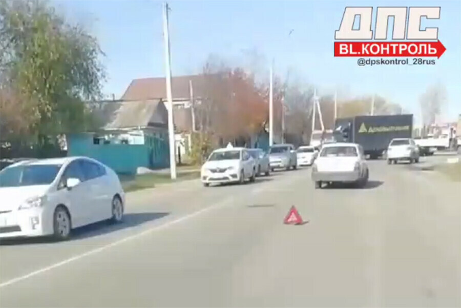Девочка пострадала при столкновении автомобилей в Благовещенске