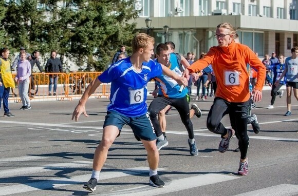 В Благовещенске перекрыли улицу Ленина для легкоатлетической эстафеты