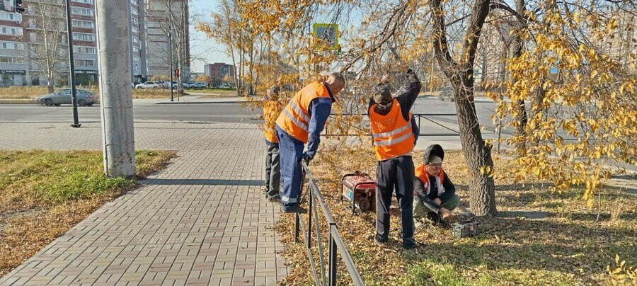 В Благовещенске в трех районах города ГСТК провело генеральную уборку