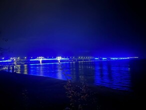 Новый мост через Зею в Благовещенске украсили яркой подсветкой