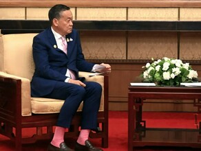Премьерминистр Таиланда пришел на встречу с Путиным в яркорозовых носках И неспроста