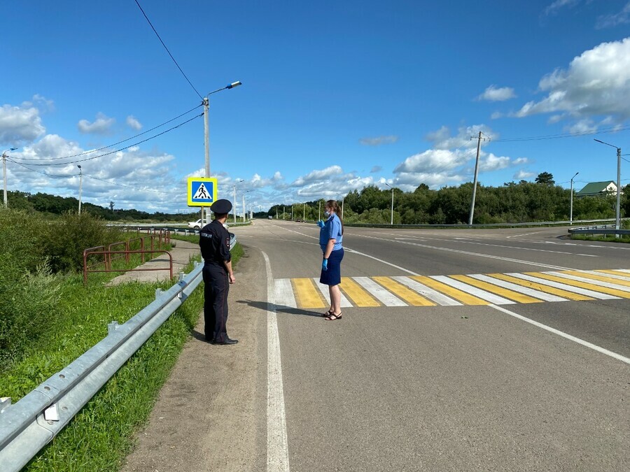 Прокуратура и суд потребовали чтобы на пешеходном переходе села Волково установили светофор