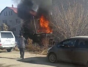 Огромный факел В Чигирях сгорела баня