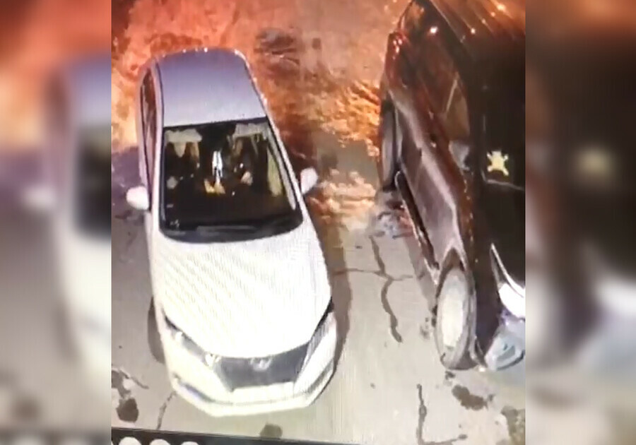 В Благовещенске полиция разыскивает автолединарушительницу видео