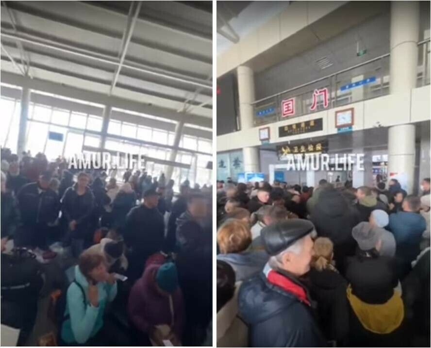 Китайские пумы ходили без проблем а у нас  ледоход Сотни туристов пытаются вернуться в Россию из Хэйхэ