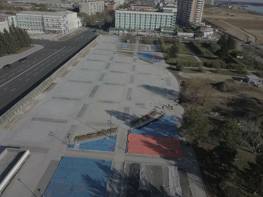 Полную реконструкцию площади Благовещенска должны завершить до 2023 года 