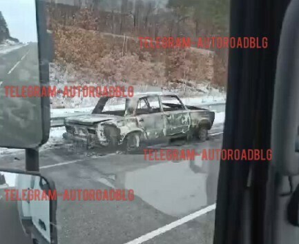 В Амурской области на трассе обнаружен сгоревший автомобиль