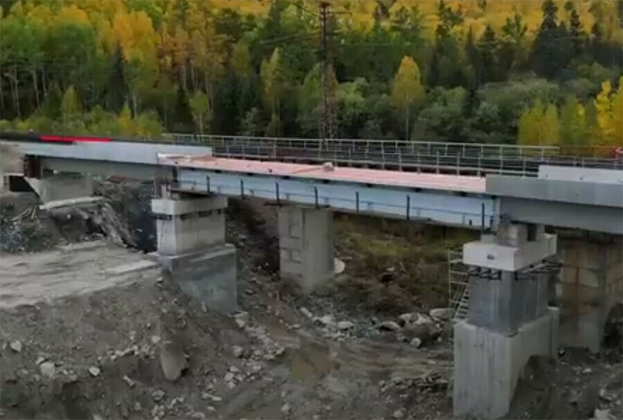 Один из сложнейших участков БАМа в Приамурье расширили на 6 километров видео