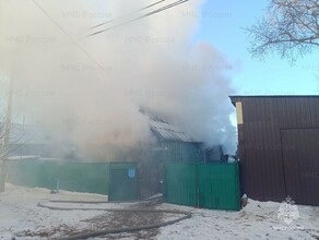 В Белогорске три пожарные машины тушили жилой дом Извещатели сработали