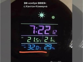 До 35 градусов мороза прогноз погоды в Приамурье 27 ноября
