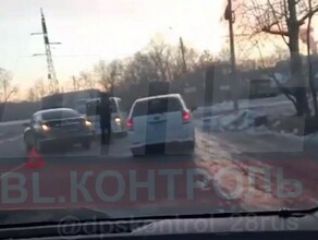 В Благовещенске затруднено движение у крупной развязки