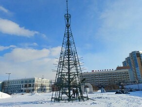 Площадь Благовещенска преображается к Новому году Что уже сделано фото