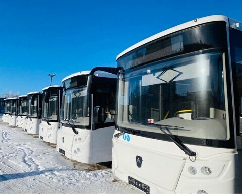 В Благовещенск привезли 9 новых современных автобусов Чем они удобны и какие маршруты будут обслуживать