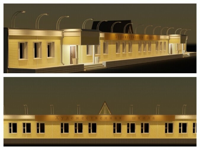 Художественную школу Благовещенска украсит архитектурная подсветка