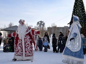 В Тынде дракон открыл главную городскую ёлку и ледовый городок