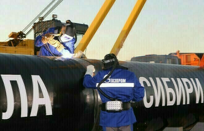 Газпром установил новый рекорд по поставкам газа в Китай