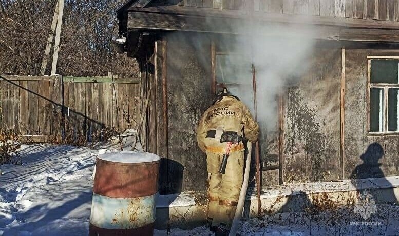 В Благовещенске на пожаре погиб мужчина