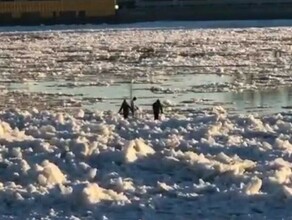 На Амуре в Благовещенске дети ходят по неокрепшему льду видео