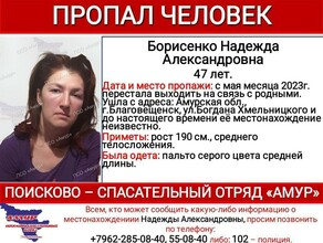 Полгода тишины в Благовещенске продолжается поиск бесследно исчезнувшей женщины 