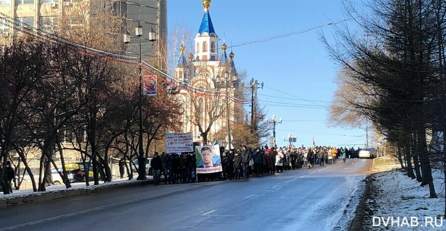 127 день протестов в Хабаровске задержания и просьбы надеть маски