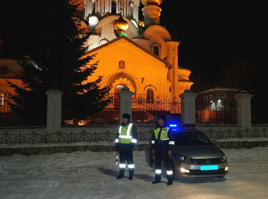 В Амурской области усилили охрану храмов в Рождество В них побывало 9000 человек
