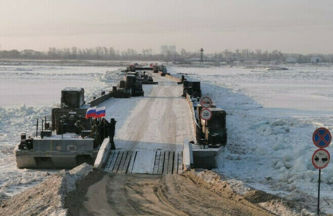 Понтонный мост БлаговещенскХэйхэ откроют для грузоперевозок с 9 января 
