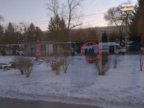 На остановке в центре Благовещенска заметили как из автобуса в скорую на носилках заносят человека