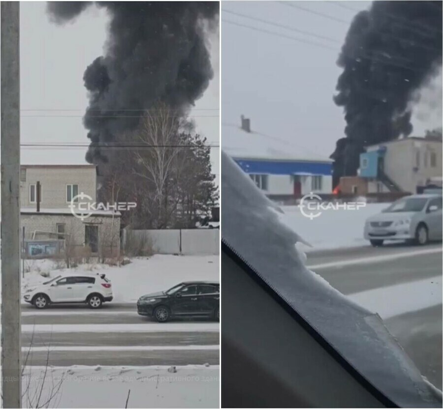 В Благовещенске на улице Воронкова сильный пожар