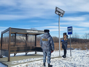 Ученикам на школьной остановке в Амурской области ничего не светило