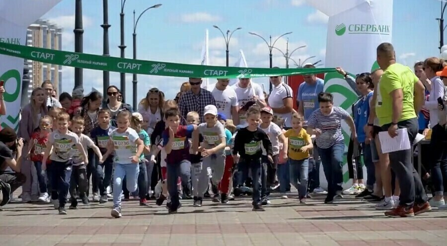 Благовещенск бежит  и помогает детям Сбер в День защиты детей проведет Зеленый Марафон 