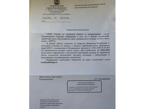 В администрации Благовещенска прокомментировали что за письма счастья получили городские бизнесмены