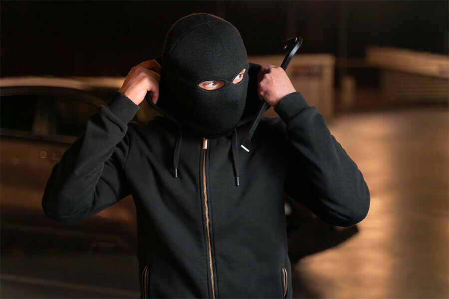 Мужчина с оружием и в капюшоне ограбил банк в Хабаровске на 13 миллионов рублей