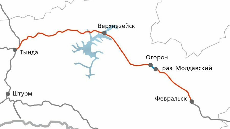 На БАМе открыто движение поездов по новому второму пути на перегоне Огорон  разъезд Молдавский  