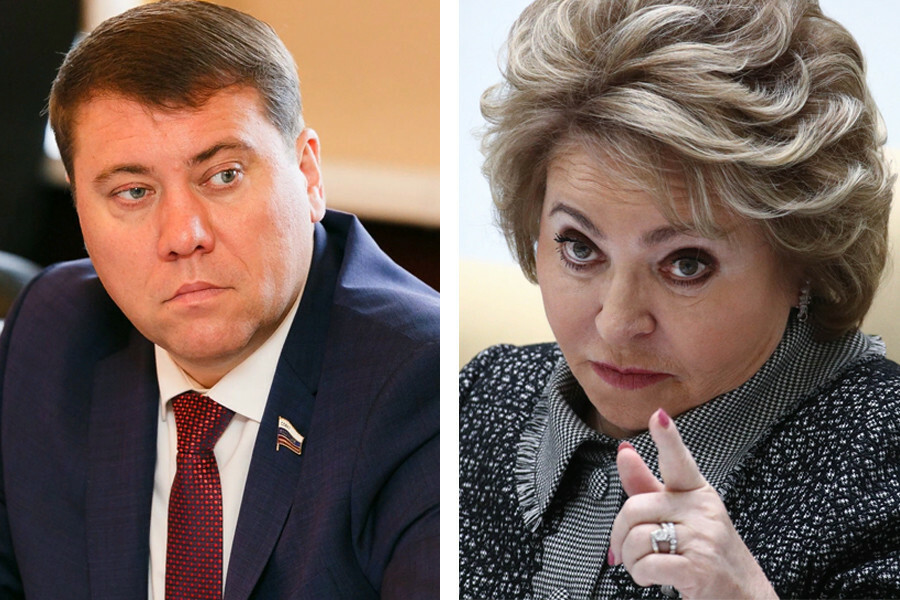 Ваши полномочия закончатся Матвиенко пригрозила Абрамову лишением сенаторского кресла видео