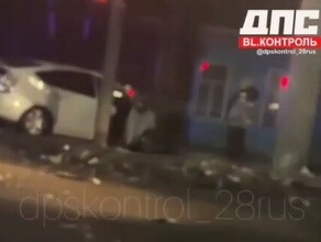 Жесткая авария с пострадавшими произошла в Благовещенске видео