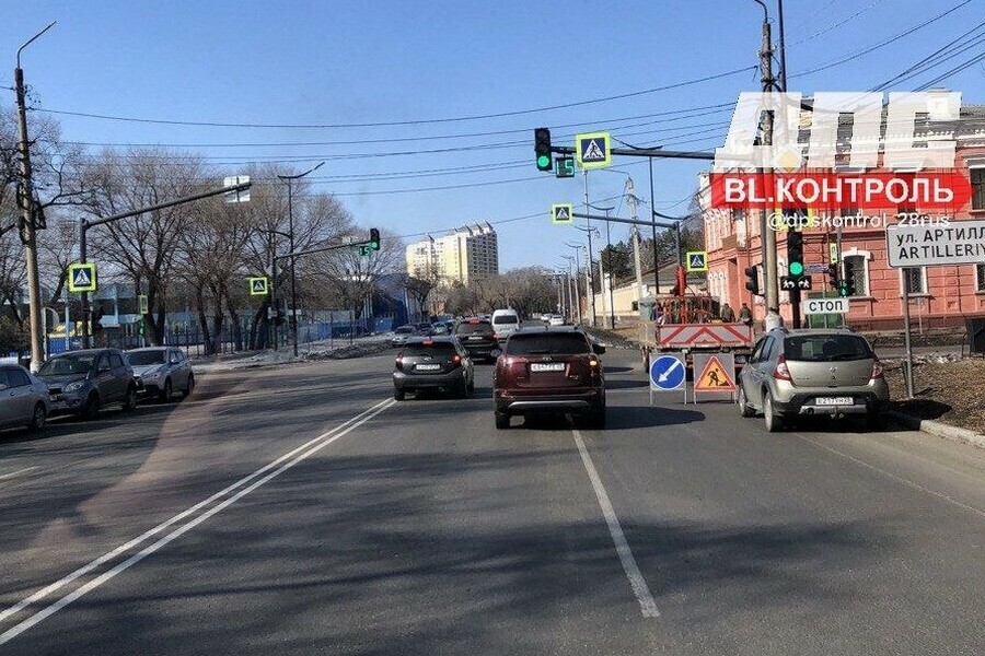 Новый светофор на Ленина заработал в Благовещенске 