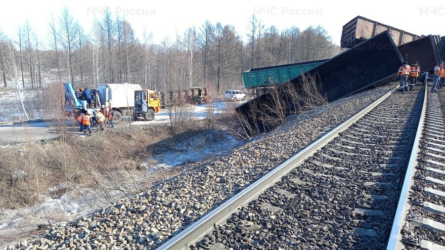 Два поезда идут с серьезной задержкой изза ЧП на железной дороге в Амурской области