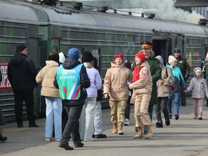 В Амурскую область прибыл уникальный агитпоезд Минобороны РФ Сила в правде фото