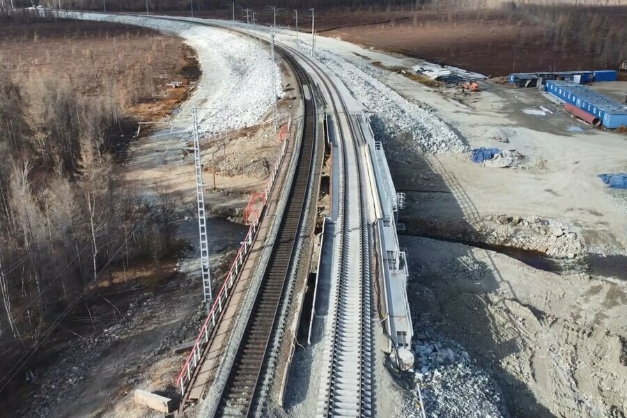 На БАМе открыли движение по новому пути фото 
