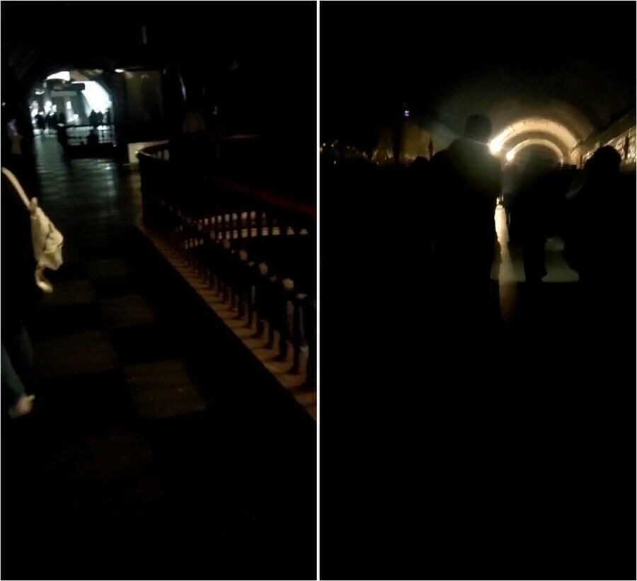 Подземный апокалипсис В метро в самом центре Москвы отключился свет